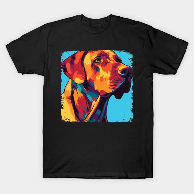 Rhodesian Ridgeback Pop Art - Dog Lover Gifts T-Shirt by PawPopArt